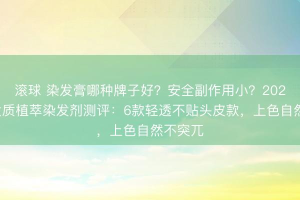 滚球 染发膏哪种牌子好?安全副作用小?2025细软发质植萃染发剂测评:6款轻透不贴头皮款,上色自然不突兀