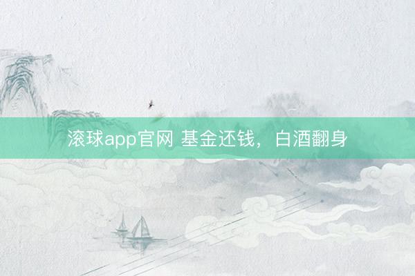 滚球app官网 基金还钱,白酒翻身