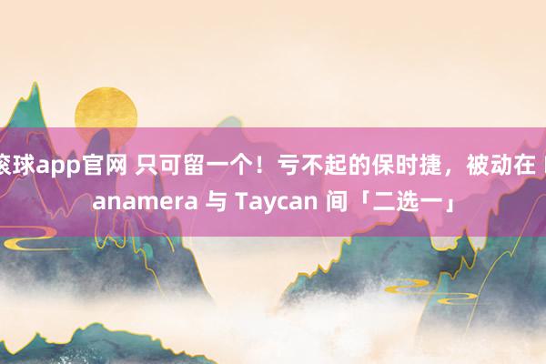 滚球app官网 只可留一个！亏不起的保时捷，被动在 Panamera 与 Taycan 间「二选一」