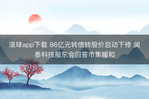 滚球app下载 86亿元转债转股价启动下修 闻泰科技股东会回答市集暖和