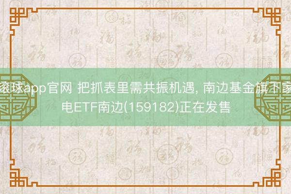 滚球app官网 把抓表里需共振机遇， 南边基金旗下家电ETF南边(159182)正在发售
