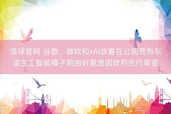 滚球官网 谷歌、微软和xAI欢喜在公拓荒布东谈主工智能模子前由好意思国政府先行审查