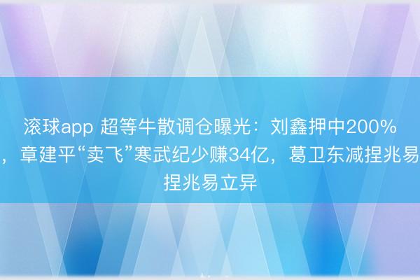 滚球app 超等牛散调仓曝光：刘鑫押中200%牛股，章建平“卖飞”寒武纪少赚34亿，葛卫东减捏兆易立异