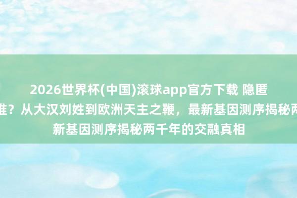 2026世界杯(中国)滚球app官方下载 隐匿的匈奴演酿成了谁？从大汉刘姓到欧洲天主之鞭，最新基因测序揭秘两千年的交融真相