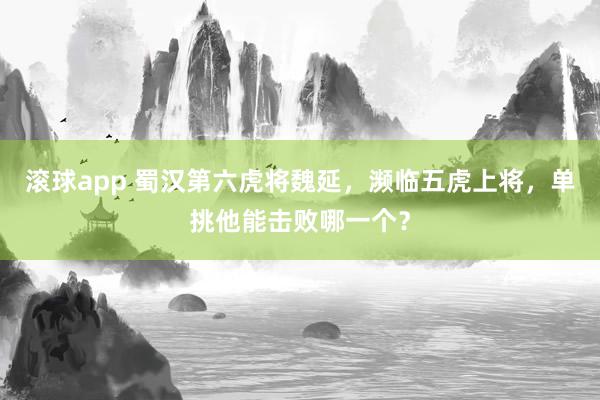 滚球app 蜀汉第六虎将魏延，濒临五虎上将，单挑他能击败哪一个？