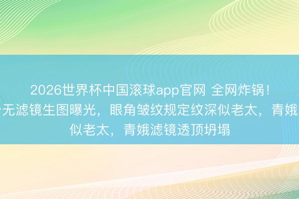 2026世界杯中国滚球app官网 全网炸锅！杨幂直播后台无滤镜生图曝光，眼角皱纹规定纹深似老太，青娥滤镜透顶坍塌
