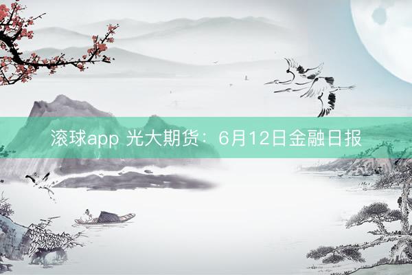 滚球app 光大期货：6月12日金融日报