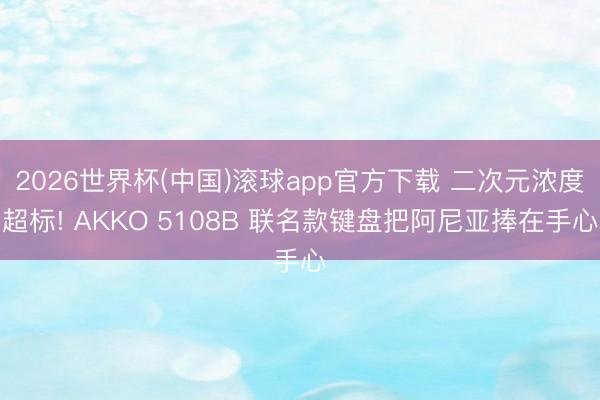 2026世界杯(中国)滚球app官方下载 二次元浓度超标! AKKO 5108B 联名款键盘把阿尼亚捧在手心